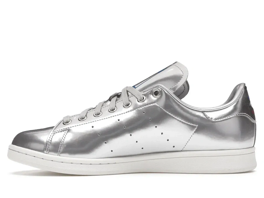 Фото № 3 с приближением к товару «‎adidas Stan Smith Silver Metallic (2019)»