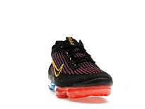 Фото № 4 с приближением к товару «‎Nike Air VaporMax 2021 FK Black Photo Blue Crimson Gold»