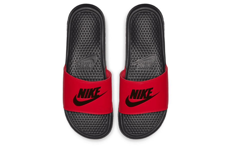 Фото № 3 с приближением к товару «‎Nike Benassi "Just Do It" Slippers RedBlack»