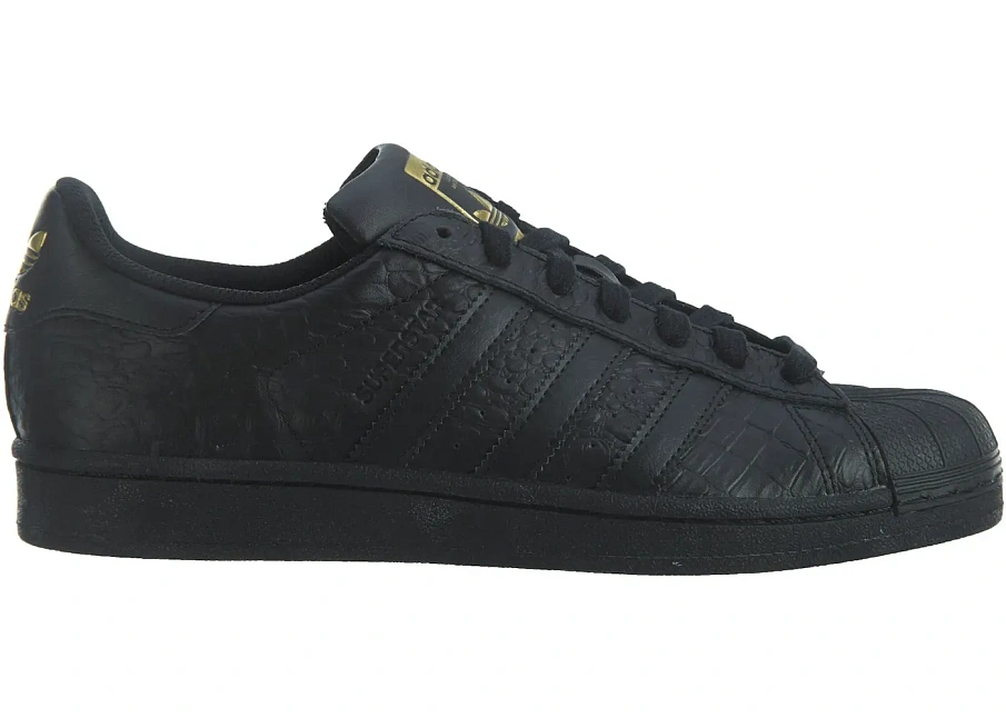 Фото № 1 с приближением к товару «‎adidas Superstar Black/Black-Gold Metallic»