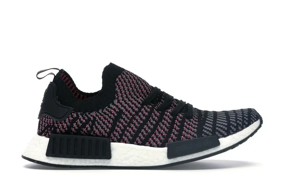 Фото № 1 с приближением к товару «‎adidas NMD R1 STLT Black Grey Solar Pink»