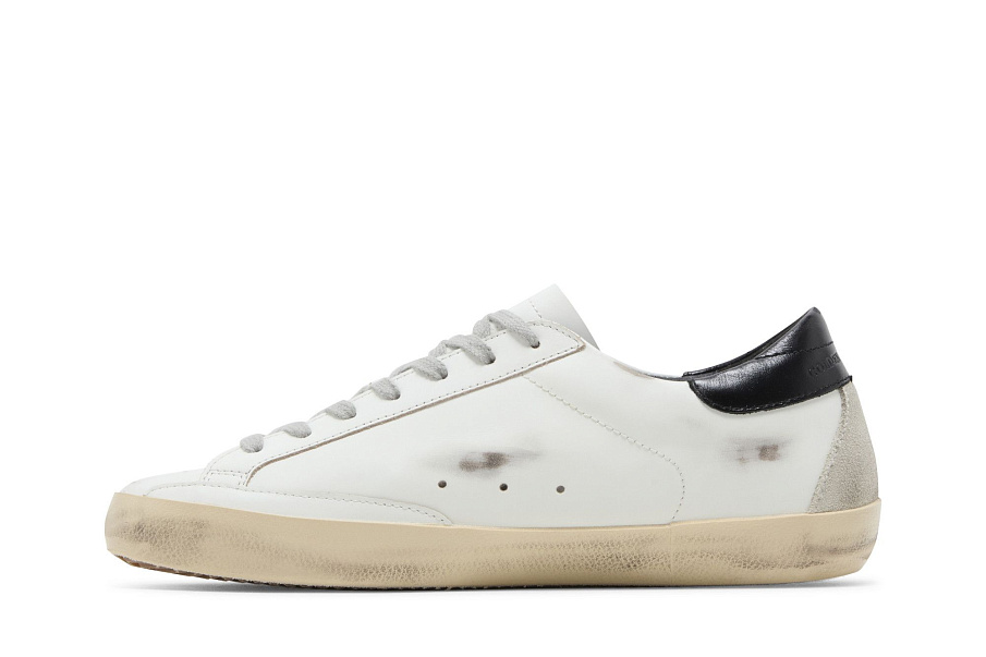 Фото № 4 с приближением к товару «‎Golden Goose Women's Superstar White Ice Black»
