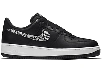 Фото № 1 с приближением к товару «‎Nike Air Force 1 Low Black Pattern Swoosh»