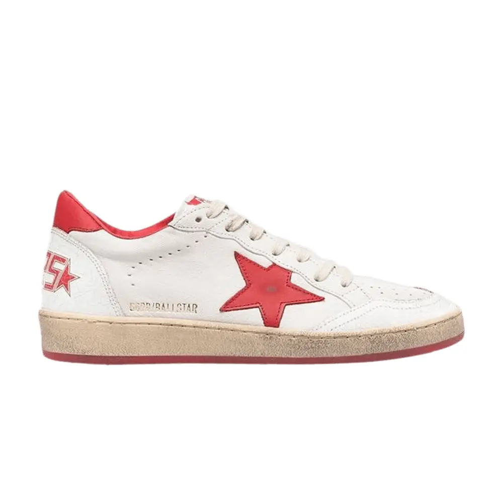 Golden Goose Women's Ball Star White Red - 1