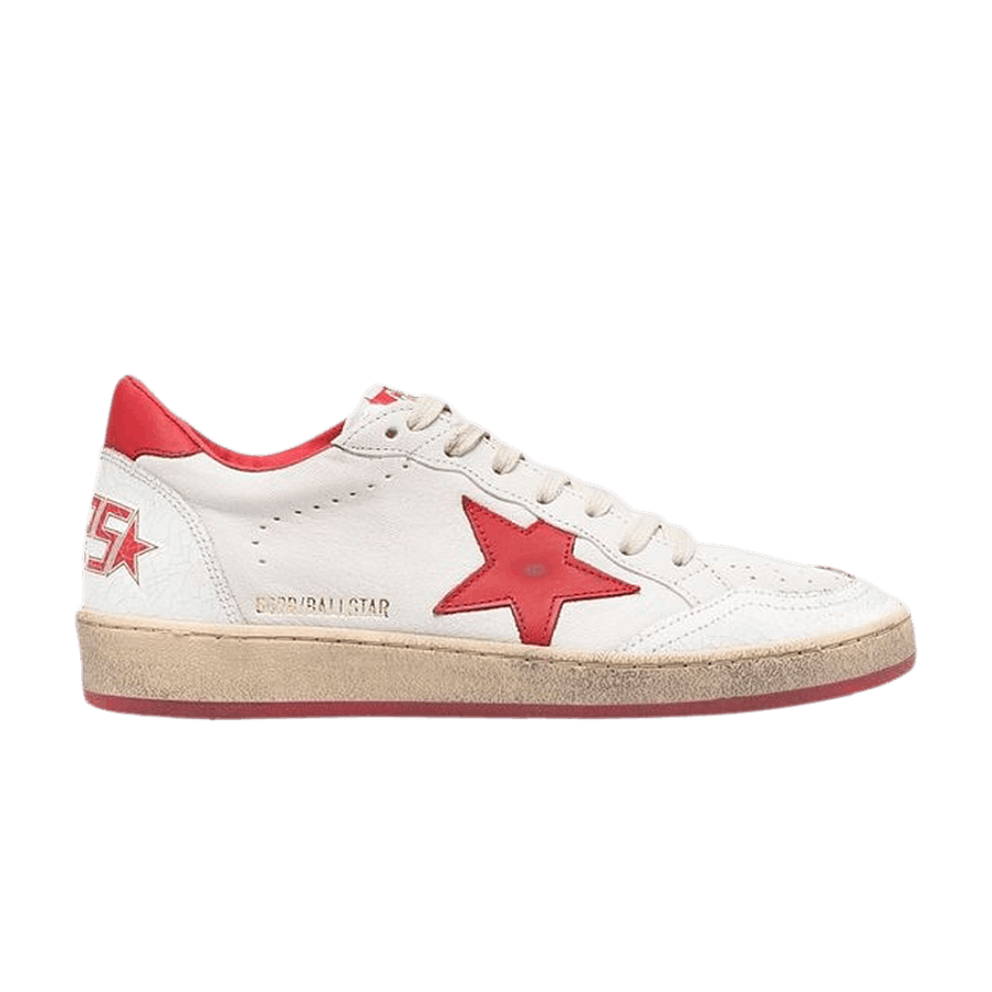 Фото № 1 с приближением к товару «‎Golden Goose Women's Ball Star White Red»