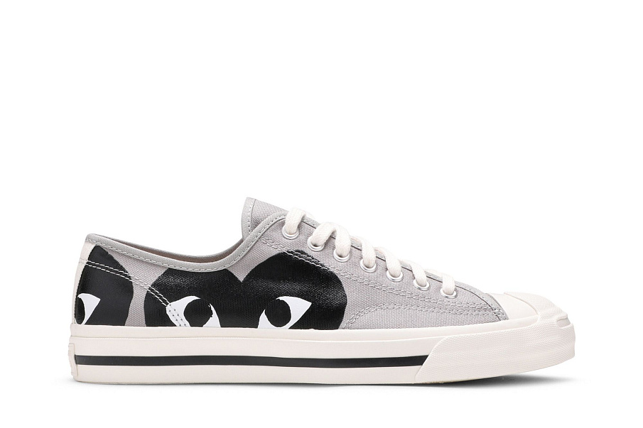 Фото № 2 с приближением к товару «‎Comme des Garçons PLAY x Converse Jack Purcell Drizzle Black»