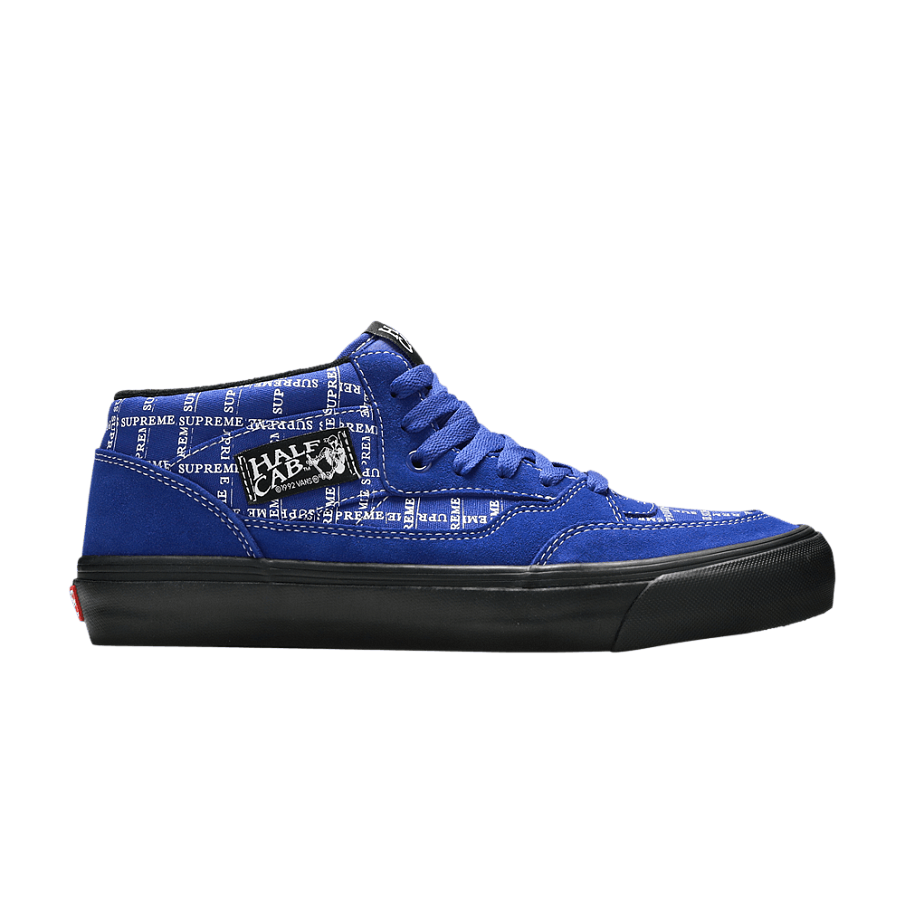 Фото № 1 с приближением к товару «‎Supreme x Vans Half Cab Pro 92 Logo Pattern - Royal Blue»