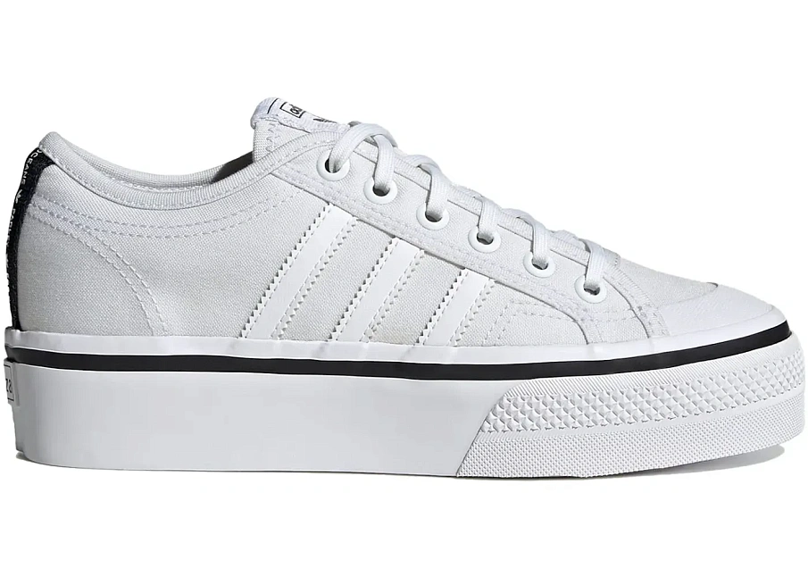 Фото № 1 с приближением к товару «‎adidas Nizza Platform Lo Parley White Black »