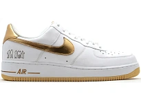 Фото № 1 с приближением к товару «‎Nike Air Force 1 Low Players White Metallic Gold»