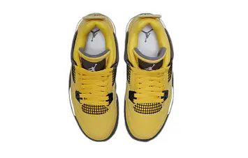 Nike Air Jordan 4 Retro (GS) Vintage Basketball shoes Tour Yellow - 6