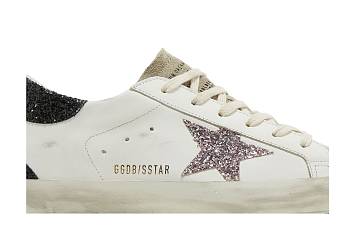 Golden Goose Women's Superstar White Mauve Pink Glitter - 3