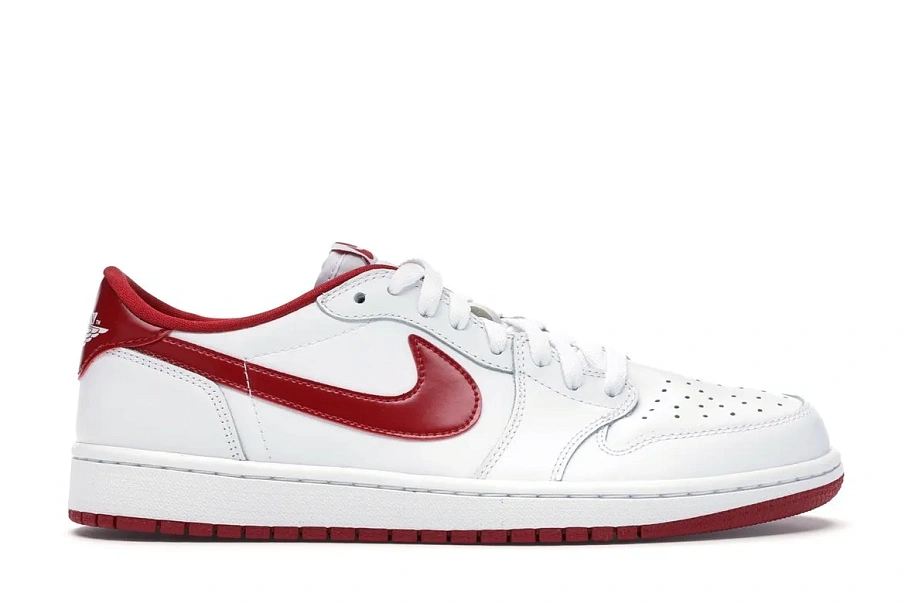 Фото № 1 с приближением к товару «‎Jordan 1 Retro Low White Varsity Red»