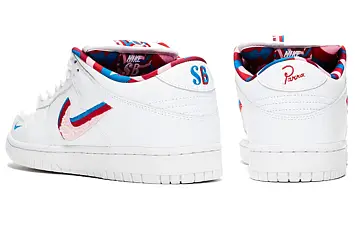 Parra x Nike SB Dunk Low Skate shoes white - 3