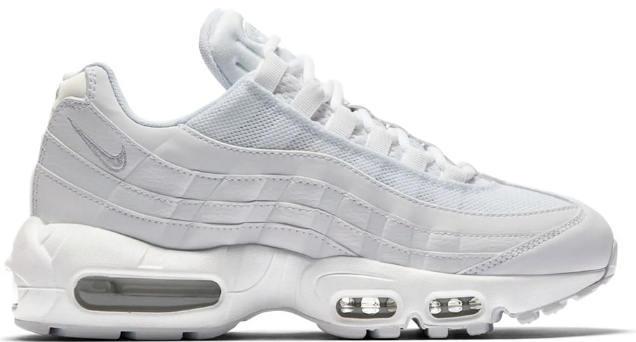 Фото № 1 с приближением к товару «‎Nike Air Max 95 Triple White (2017) »