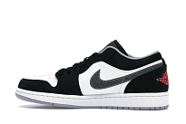 Фото № 6 с приближением к товару «‎Jordan 1 Low Black White Wolf Grey Infrared 23»