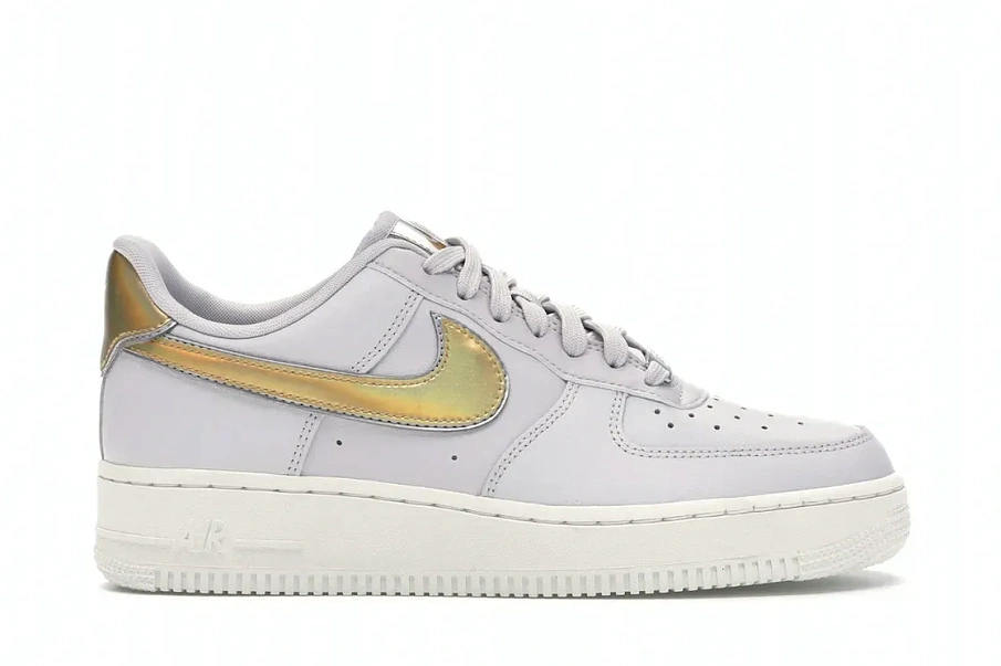 Фото № 1 с приближением к товару «‎Nike Air Force 1 Low Metallic Platinum Metallic Gold »