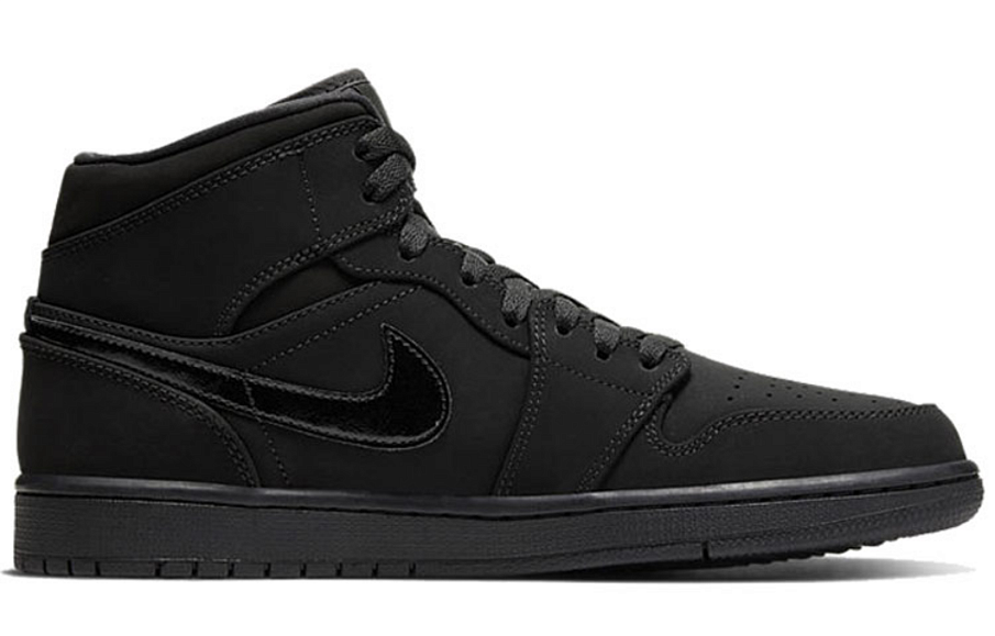 Фото № 2 с приближением к товару «‎Air Jordan 1 Mid 'Triple Black'»