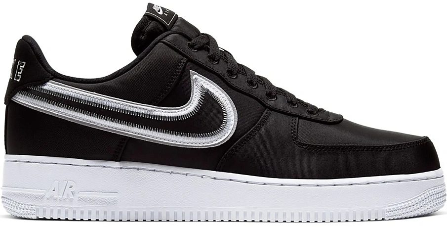 Фото № 1 с приближением к товару «‎Nike Air Force 1 Low Reverse Stitch Black»