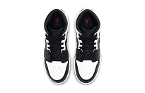 Фото № 4 с приближением к товару «‎Nike Air Jordan 1 Mid (GS) BlackWhiteRed»