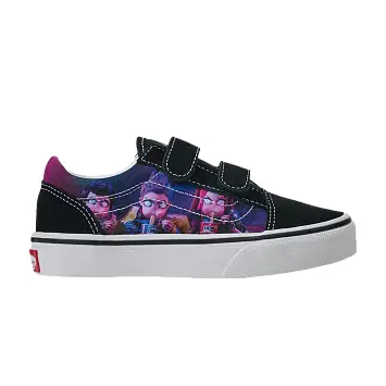 K-Pop Demon Hunters x Vans Old Skool Little Kid Black Purple - 1