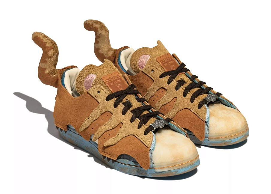 Фото № 1 с приближением к товару «‎adidas Superstar Melting Sadness CNY Blue (2022)»