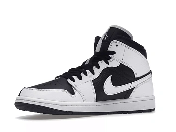 Jordan 1 Mid Split Black White  - 5