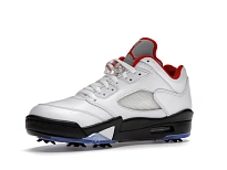 Фото № 4 с приближением к товару «‎Jordan 5 Retro Low Golf Fire Red (Silver Tongue)»