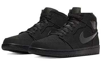 Air Jordan 1 Mid 'Triple Black' - 4