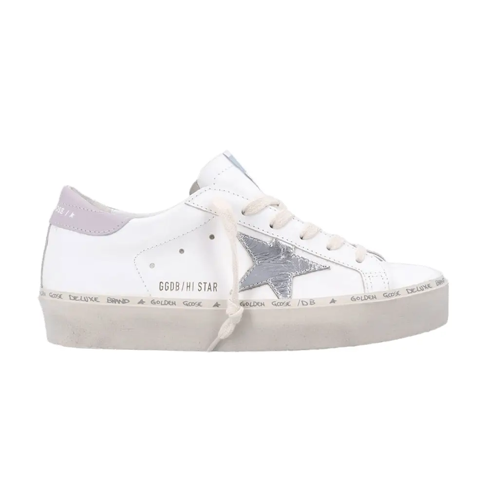 Golden Goose Women's Hi Star White Silver Lilac - 1