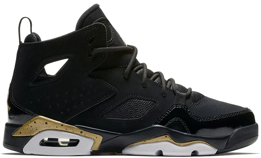 Фото № 1 с приближением к товару «‎Jordan Flightclub 91 Black Metallic Gold »