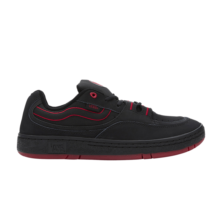 Фото № 1 с приближением к товару «‎Vans Speed LS Pop Black Red (VN000CTN458)»