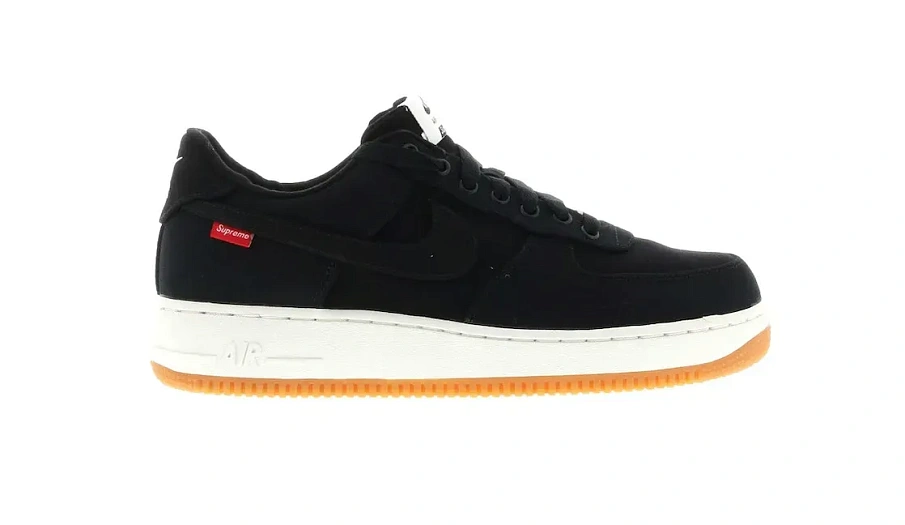 Фото № 1 с приближением к товару «‎Nike Air Force 1 Low Supreme Black»