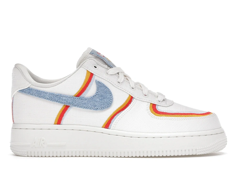 Фото № 1 с приближением к товару «‎Nike Air Force 1 Low Sail Denim Swoosh »