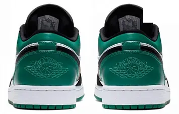 Air Jordan 1 Low White Black Mystic Green - 5