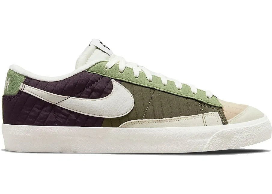 Фото № 1 с приближением к товару «‎Nike Blazer 77 Low Premium Medium Olive Cave Purple»