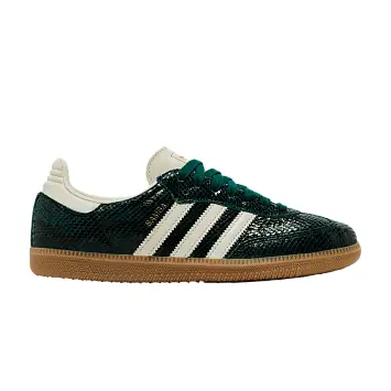 adidas Womens Samba OG Snakeskin Pack - Collegiate Green - 1