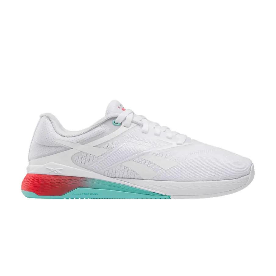 Фото № 1 с приближением к товару «‎Reebok Women's Nano X5 White Aqua Energy Red (100238428)»