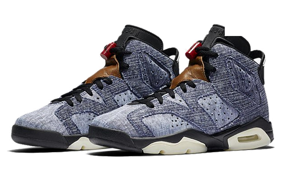 Фото № 3 с приближением к товару «‎Nike Air Jordan 6 Retro Washed Denim (Gs)»