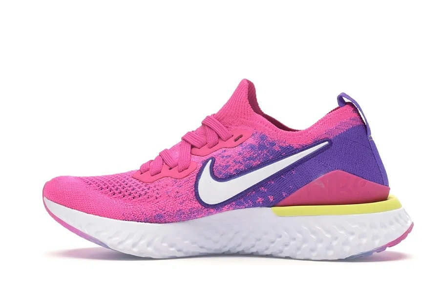 Фото № 6 с приближением к товару «‎Nike Epic React Flyknit 2 Laser Fuchsia White »