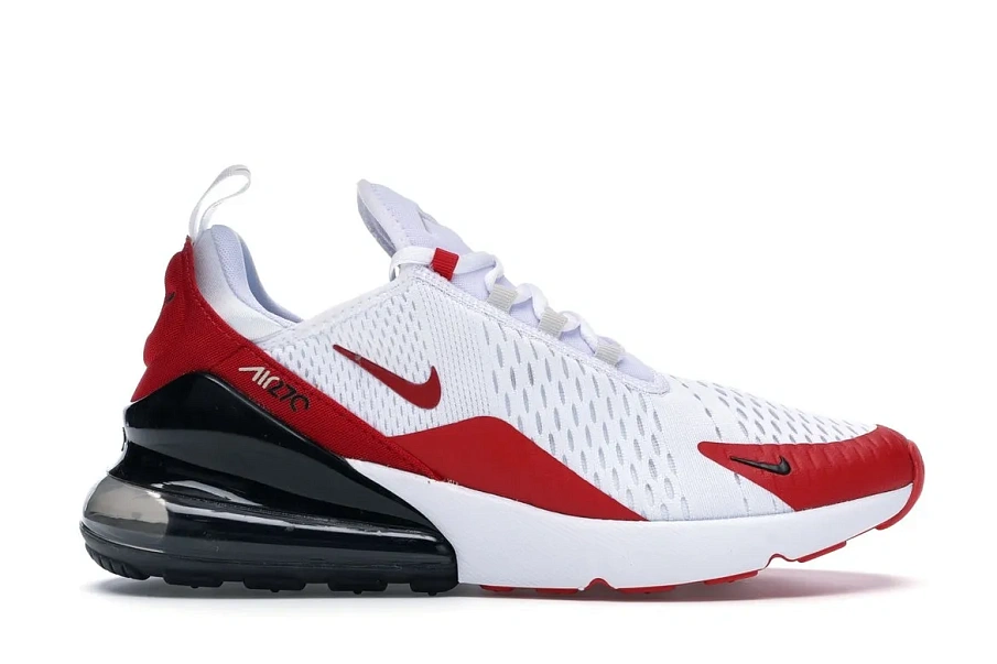 Фото № 1 с приближением к товару «‎Nike Air Max 270 White Anthracite University Red»