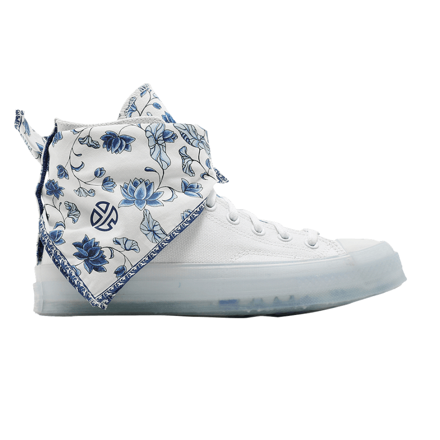 Фото № 1 с приближением к товару «‎Lay Zhang x Converse Chuck 70 High Blue White Porcelain»
