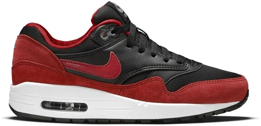 Фото № 1 с приближением к товару «‎Nike Air Max 1 Black Gym Red»