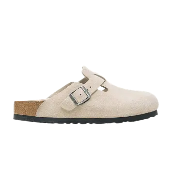 Birkenstock Boston Soft Footbed Suede Oyster