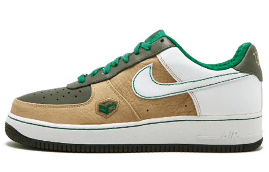 Фото № 1 с приближением к товару «‎Nike Air Force 1 Premium 07 WhiteGoldenGreen»