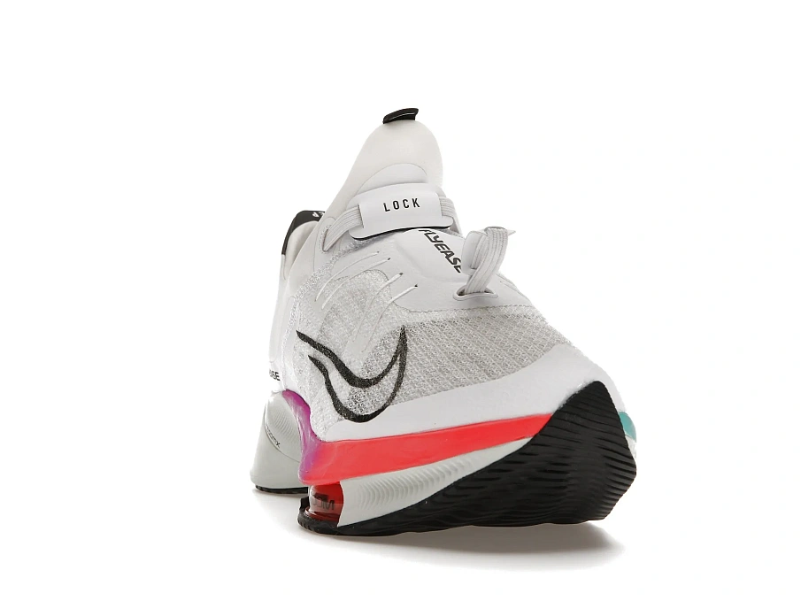 Фото № 4 с приближением к товару «‎Nike Air Zoom Tempo Next% FlyEase White Flash Crimson Spruce Aura»
