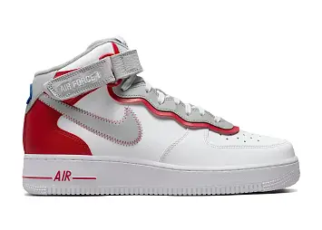 Nike Air Force 1 Mid Athletic Club White Gym Red (DH7451-100)