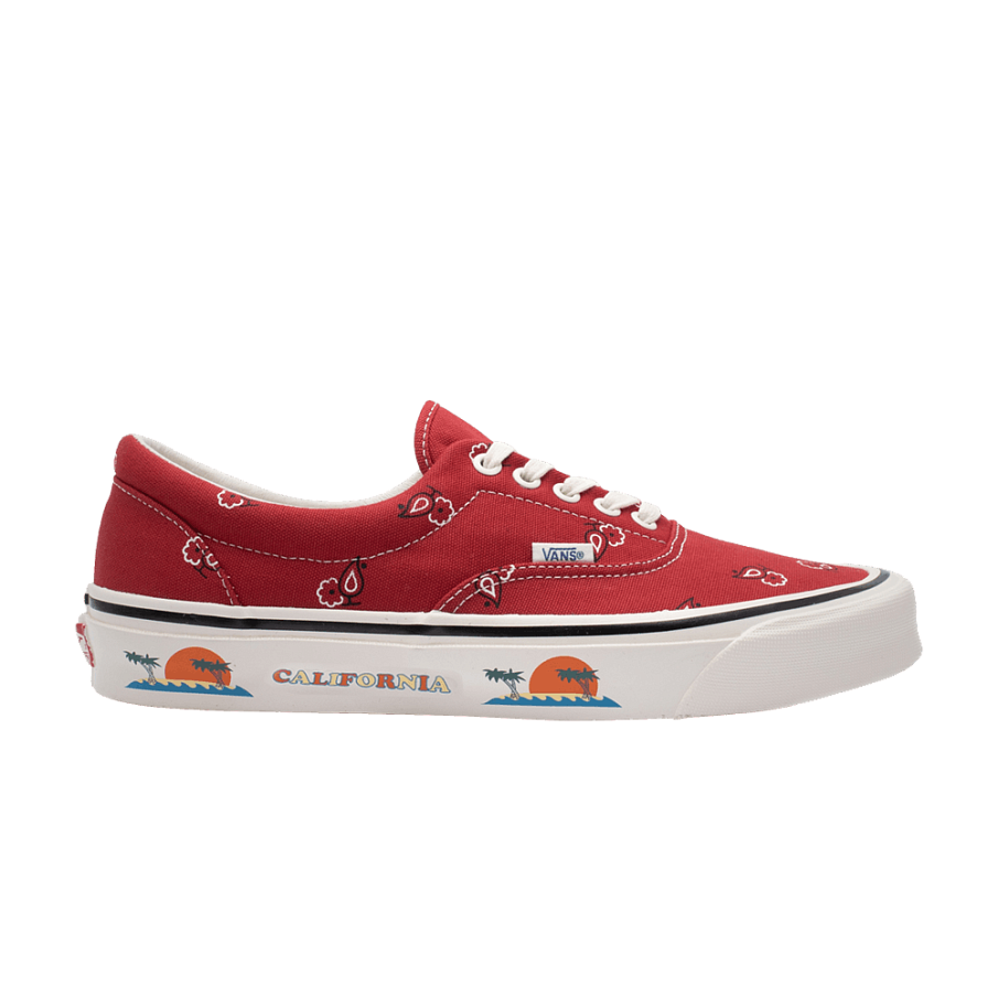 Фото № 1 с приближением к товару «‎Vans OG Era LX Paisley - Pompeian Red»