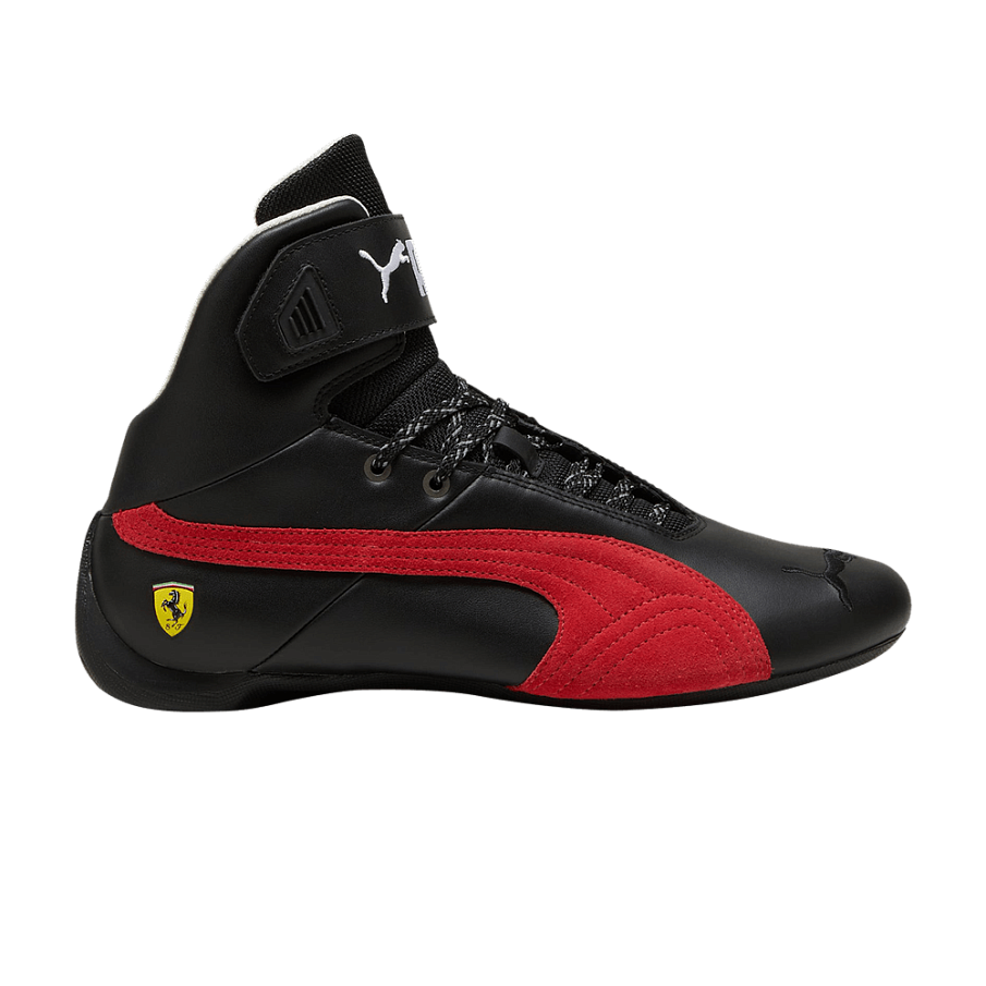 Фото № 1 с приближением к товару «‎Scuderia Ferrari x Puma Future Cat Mid Black Rosso Corsa»
