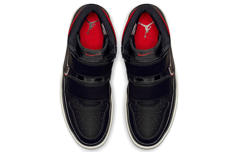 Фото № 4 с приближением к товару «‎Jordan 1 Retro High Double Strap Black Gym Red»