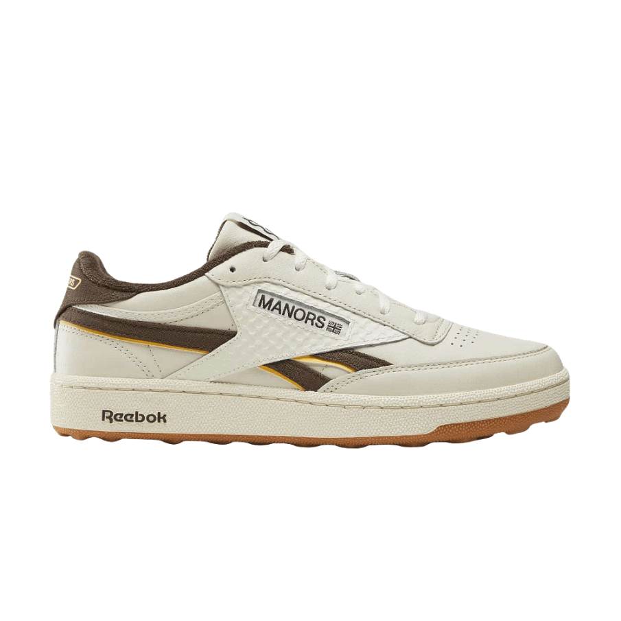 Фото № 1 с приближением к товару «‎Manors x Reebok Club C Revenge Golf Vintage Chalk Espresso»